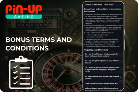Pin Up casino bonus code